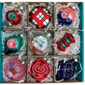 The Pioneer Woman Glass Holiday Ornament Set - Multicolor